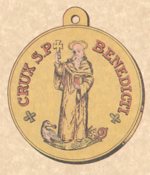 Médaille de St Benoît verso