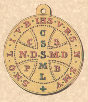 M&eacute;daille de St Beno&icirc;t recto