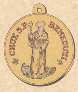 M&eacute;daille de St Beno&icirc;t verso