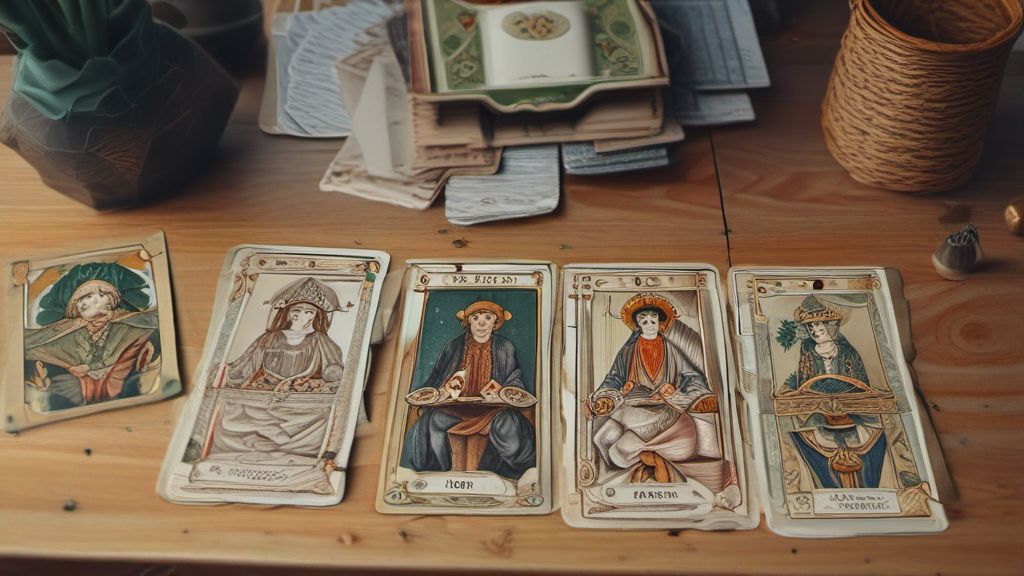 Cartes majeures et mineures du Tarot