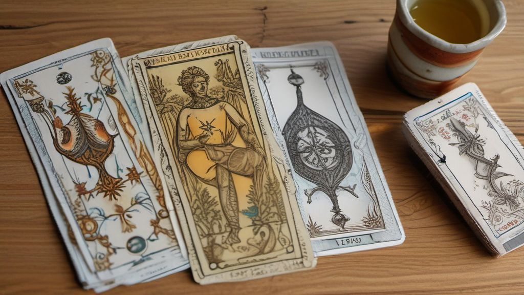 Tirage de 3 cartes sur une table