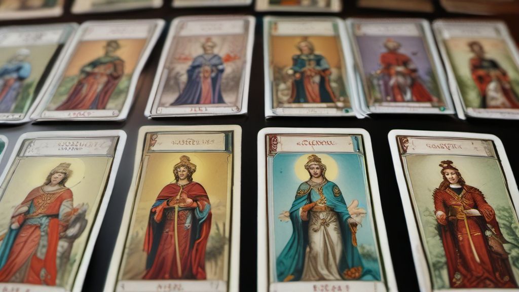 Cartes mineures tirées pour interprétation
