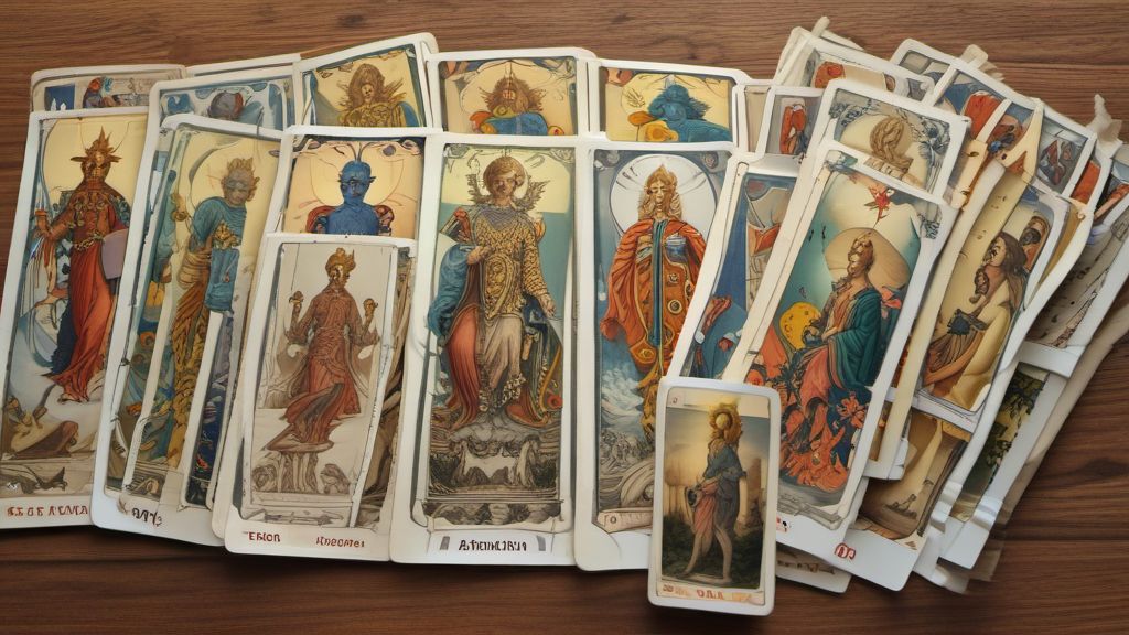 Combinaison de cartes majeures et mineures du Tarot