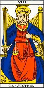 La Justice – Tarot de Marseille