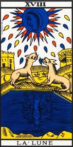 La Lune – Tarot de Marseille