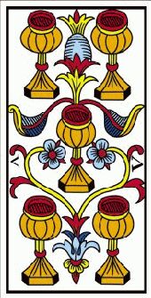 cinq de coupe du tarot de marseille