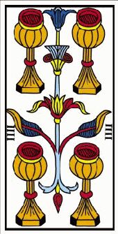 quatre de coupe du tarot de marseille