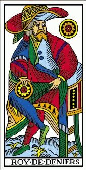 roi de denier du tarot de marseille